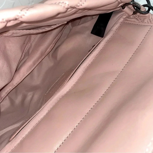 NWTโ Gilda Paris Pink Blush Soft Quilted Studded Chain Strap Handbag Purse - Picture 8 of 9